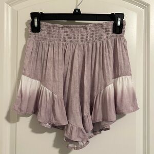 Ocean drive Purple Ombre Ruffle Shorts